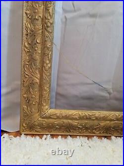 Antique Victorian Gilt Wood Large Picture Frame Fits 16 X 20 Art/photo