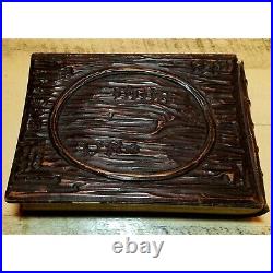 Antique Victorian Photo Album Gutta Percha Leather Binding CDV Photograph UK