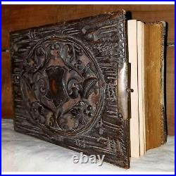 Antique Victorian Photo Album Gutta Percha Leather Binding CDV Photograph UK