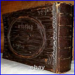 Antique Victorian Photo Album Gutta Percha Leather Binding CDV Photograph UK