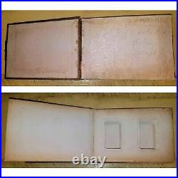 Antique Victorian Photo Album Gutta Percha Leather Binding CDV Photograph UK