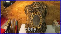 Antique Victorian Photo Album & Stand- Mirror