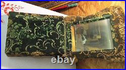 Antique Victorian Photo Album & Stand- Mirror