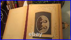 Antique Victorian Photo Album & Stand- Mirror