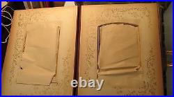 Antique Victorian Photo Album & Stand- Mirror