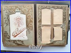 Antique Victorian Photo Album With Wooden Top Book Vintage Victorian With Photos