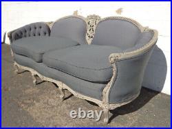 Antique Victorian Sofa Loveseat Settee French Provincial Photo Shoot Shabby Chic