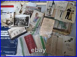 Antique/Vintage 1903-1950's Photos Postcards Advertisements Stamps Lot Of 90