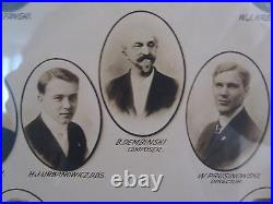 Antique Vintage 1913 14 Polish Composer Orchestra Chicago IL Mammoth Old Photo