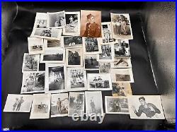 Antique Vintage Army Soldier Photos Lot Of 31 WWII 1942-1945