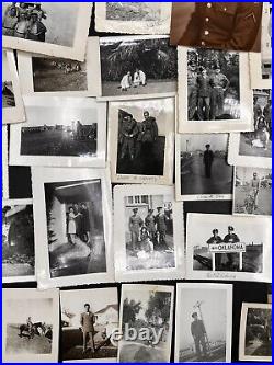 Antique Vintage Army Soldier Photos Lot Of 31 WWII 1942-1945