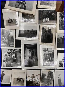 Antique Vintage Army Soldier Photos Lot Of 31 WWII 1942-1945