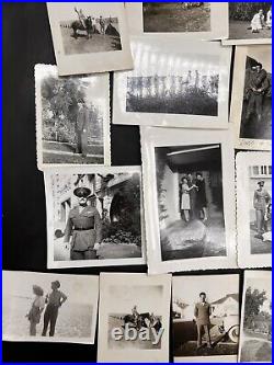 Antique Vintage Army Soldier Photos Lot Of 31 WWII 1942-1945