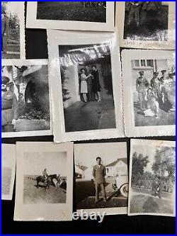 Antique Vintage Army Soldier Photos Lot Of 31 WWII 1942-1945