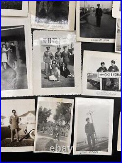 Antique Vintage Army Soldier Photos Lot Of 31 WWII 1942-1945