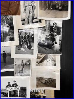 Antique Vintage Army Soldier Photos Lot Of 31 WWII 1942-1945