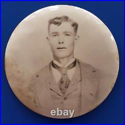 Antique Vintage Artistic Big Boy Button 6 Inches Vernacular Photography Photo