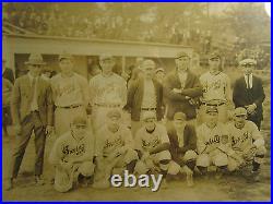 Antique Vintage Baseball Club Irving Manhattan Joliet IL Large Early Photo