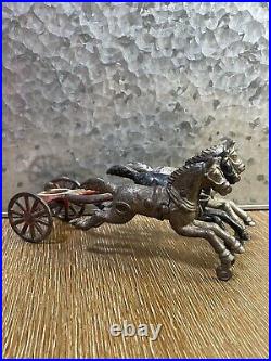 Antique/Vintage Cast Iron Toy Horses and wheels See Photos