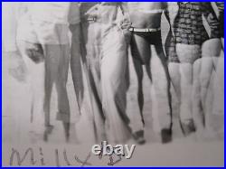 Antique Vintage Double Exposure Artistic Beach Girls Boys Surf Sun Sand Photo