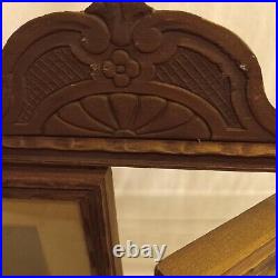 Antique/Vintage Double Swival Picture Frame with Victorian Antique People
