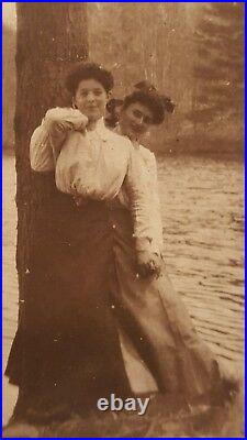 Antique Vintage Edwardian American Women Lesbian Int Artistic Pose Fine Photo