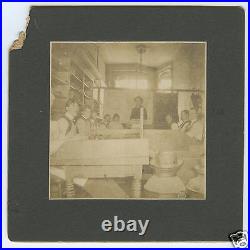 Antique Vintage Edwardian Era Cigar Factory Funny Shot Rare Occupational Photo