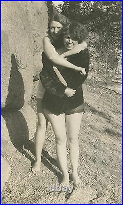 Antique Vintage Flapper American Beauty Risque Striptease Lesbian Int Rare Photo
