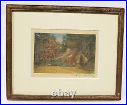 Antique Vintage Hand Signed Miniature Small Wallace Nutting Photograph