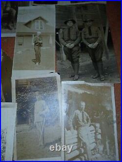 Antique Vintage Photo LOT 30 WWI Military Soldiers Women Militaria Group PHOTOS