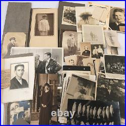 Antique Vintage Photo Photograph Collection Lot 40+ Portrait CDV Studio Kids +