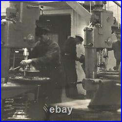 Antique Vintage Photograph Factory Workers with Manager Denmark Ergo Trailer