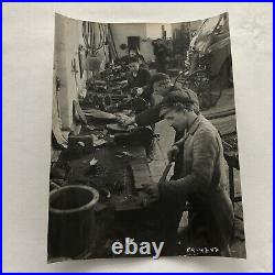 Antique Vintage Photograph of a Factory with Workers Denmark Ergo Trailer
