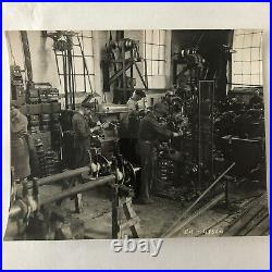 Antique Vintage Photograph of a Factory with Workers Denmark Ergo Trailer