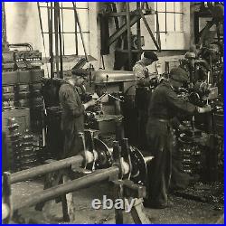 Antique Vintage Photograph of a Factory with Workers Denmark Ergo Trailer