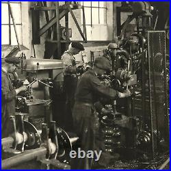 Antique Vintage Photograph of a Factory with Workers Denmark Ergo Trailer