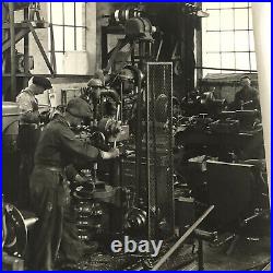 Antique Vintage Photograph of a Factory with Workers Denmark Ergo Trailer