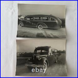 Antique Vintage Photograph of a Streamline Ford Bus Truck Lot of 2 Denmark