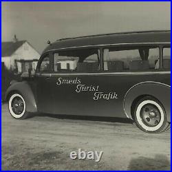 Antique Vintage Photograph of a Streamline Ford Bus Truck Lot of 2 Denmark