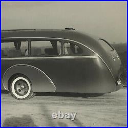 Antique Vintage Photograph of a Streamline Ford Bus Truck Lot of 2 Denmark