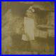 Antique-Vtg-1890s-Young-Girl-Standing-In-Ruins-Silver-Gelatin-Large-Photograph-01-dgmt