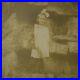 Antique-Vtg-1890s-Young-Girl-Standing-In-Ruins-Silver-Gelatin-Large-Photograph-01-ybd