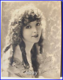 Antique Vtg Actress Madge Bellamy Vintage 1920 SIGNED AUTOGRAPH Photo Silver Gel