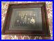 Antique-Vtg-Beautifully-Framed-Family-Group-Photograph-Picture-Writing-On-Back-01-ytp