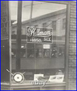 Antique Vtg Photo Auto Dealership Street Scene A M Choate Pullman Moline Knight