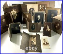 Antique and Vintage Photos Mixed Lot of 13 Men and Women Black White and Sepia