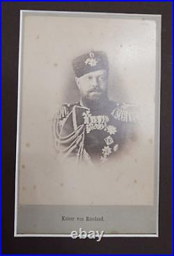 Antique photo of Alexander III Tsar of Russia