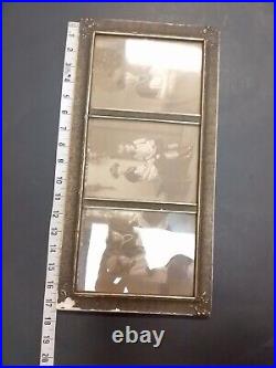 As Is Antique Photo Frame 1930s Children Child Sisters Black White Sepia