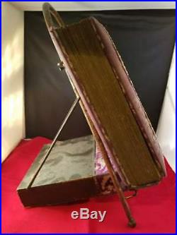Beautiful Antique Vintage Victorian Photo Album with Stand Drawer & 7 Photos