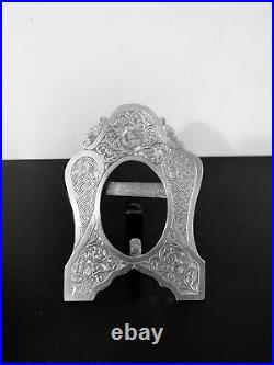 Beautiful Antique hand engraved Persian Armenian solid silver picture frame 77gr